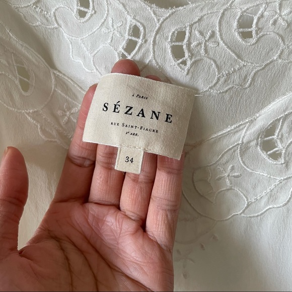 Sezane Paloma Ecru Cami - Picture 3 of 8